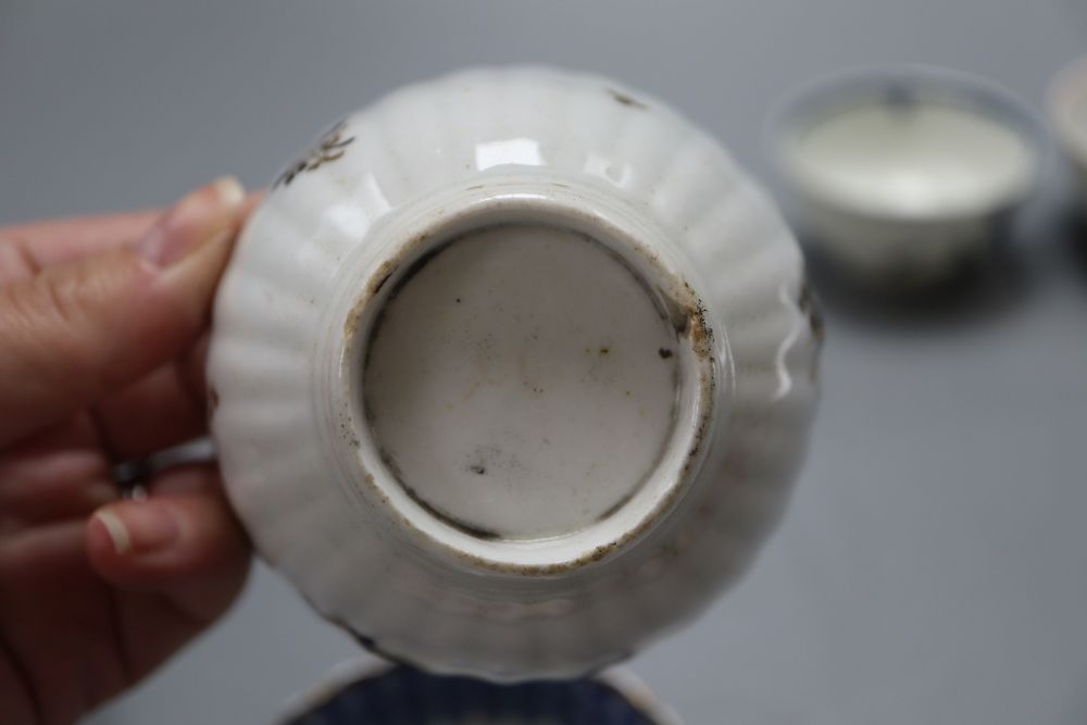 Six Chinese porcelain cups or tea bowls